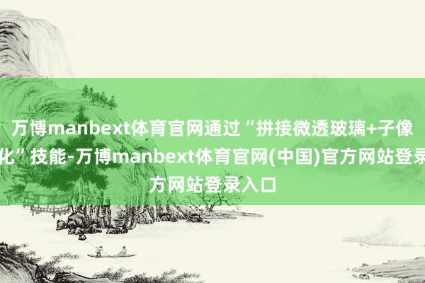 万博manbext体育官网通过“拼接微透玻璃+子像素优化”技能-万博manbext体育官网(中国)官方网站登录入口
